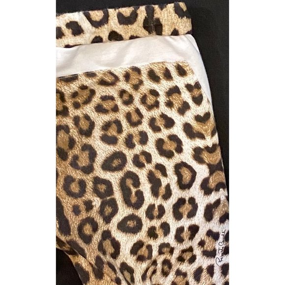 $219 Roberto Cavalli 130 7 Sweatpants Track Lounge Pants Sweat Leopard Print - Picture 4 of 6